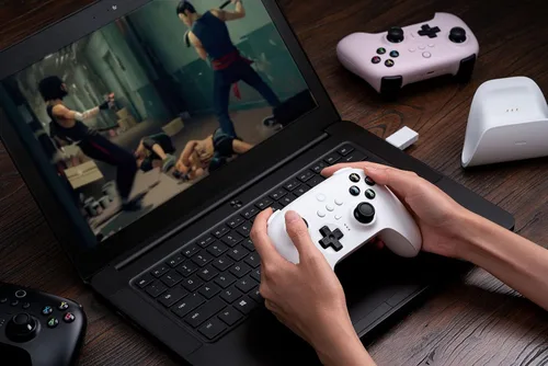 Vista 8 de 8BitDo Ultimate 24g Wireless Controller With Charging Dock 24g Controller For Windows Android Steam Deck Raspberry Pi Black