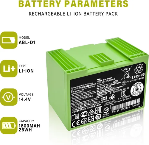 Vista 2 de ABL-D1 4INR19/65 Batería para iRobot Roomba e e i Series i3 3150 i3+ 3550 i4 4150 i4+ 4550 i6 i7 i7+ 7150 7550 5150 e5150 e5150 e515020 E5152 E5154