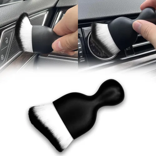 Vista 7 de Cepillo para Detalles del Interior del Coche, Cepillo de Polvo Ultra Suave sin Rayar, Herramienta de Limpieza del Interior del Coche para Limpiar