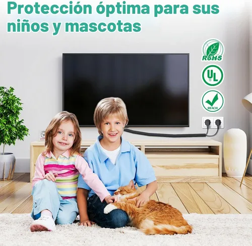 Vista 6 de UOMTFAI Protector de Cable para Perros y Gatos 3.05m - 1/2 pulgada, Funda Flexible para Cables para una Fácil Gestión de Cables, Protege los Cables