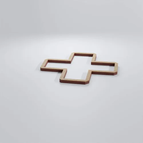 Vista 154 de 7 3/8"W X 7 3/8"H Extra Pequeño Fowler Decorativo Fretwork Madera Paneles De Pared, Aliso