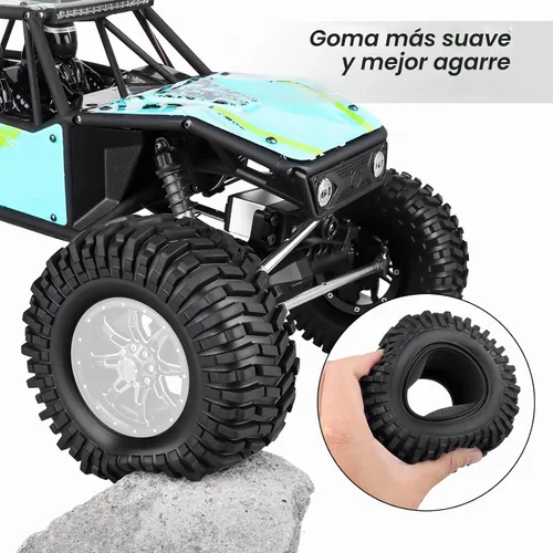 Vista 4 de Hobbypark 2.2 Neumáticos de oruga para llantas de rueda 2.2 Beadlock para Traxxas TRX4 Axial SCX10 II AX10 Wraith D90 con insertos de espuma