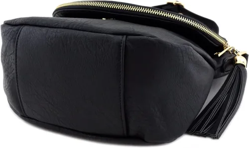 Vista 3 de Accent - Bolso cruzado con borlas y solapa superior