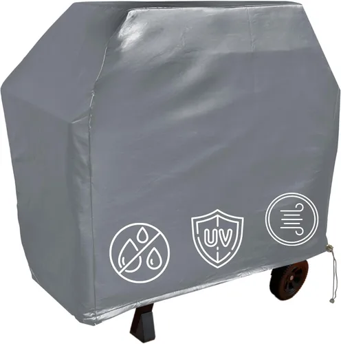 Vista 11 de Formosa Covers Funda para parrilla de 48 pulgadas, funda de vinilo gris impermeable para barbacoa, compatible con Weber Spirit II E-210, Napoleon
