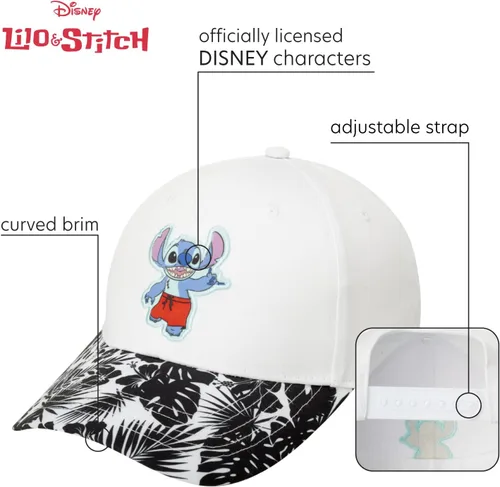 Vista 2 de Disney Gorra de béisbol de Minnie Mouse, Lilo & Stitch para mujer