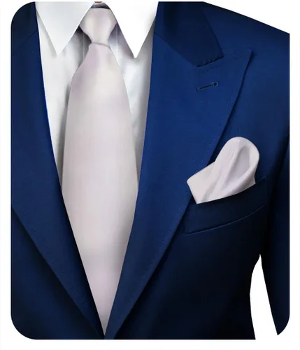 Vista 46 de Juego de corbata de satén sólido y pañuelo de bolsillo para hombre, conjunto de corbata a juego para hombre Ámbar