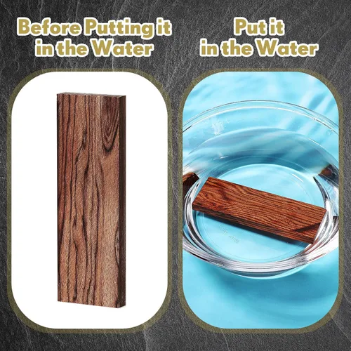 Vista 5 de Riakrum 4 básculas de mango de cuchillo de madera de hierro, 4.72 x 1.57 x