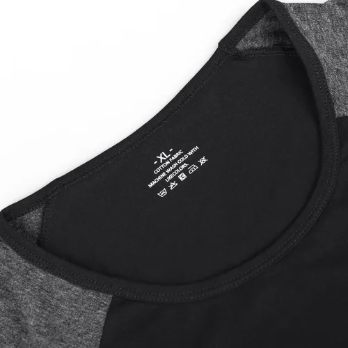 Vista 6 de GYMAPE Camisas Henley cónicas para hombre con manga raglán 34