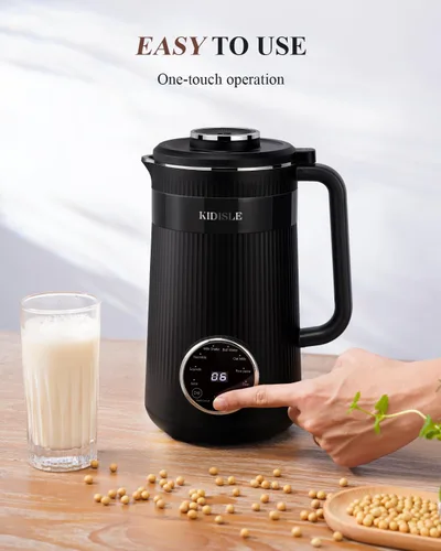 Vista 11 de KIDISLE Máquina Automática de 32oz para Leche de Soja Casera de Almendra, Avena, Coco, Soja, Leches a Base de Plantas y Bebidas Sin Lácteos