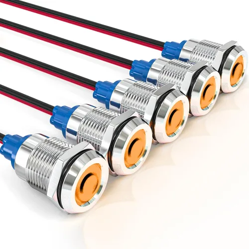 Vista 16 de GASHER Luz indicadora de ahorro de energía LED colorida de 5PCS 12V 20mA Colorido