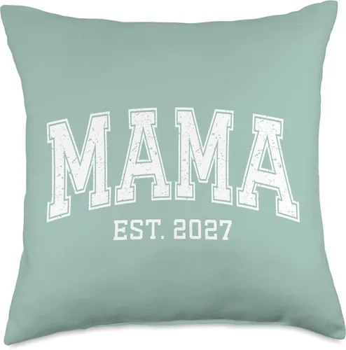 Vista 4 de Mama Est 2027 Custom Mom Personalized Mothers Day Customized Throw Pillow