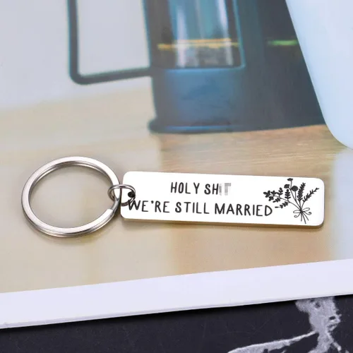 Vista 4 de Annivesary for Her Him llavero divertido regalos para esposa marido compromiso boda regalos para parejas hombres mujeres esposa esposa regalos