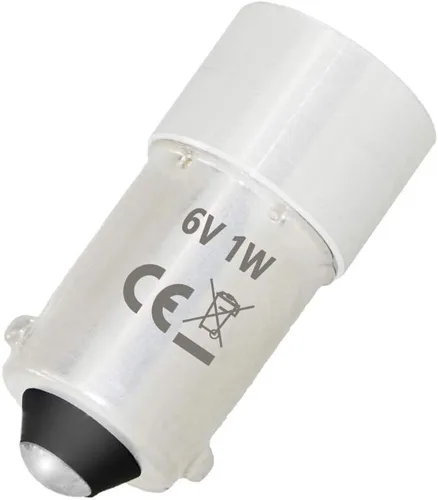 Vista 8 de BA9s Base LED Bulbs1W 3v BA9 LED antorcha mini lámpara de cabeza bombilla linterna 2 celdas C y D (blanco frío, 2 celdas C y D 3V)