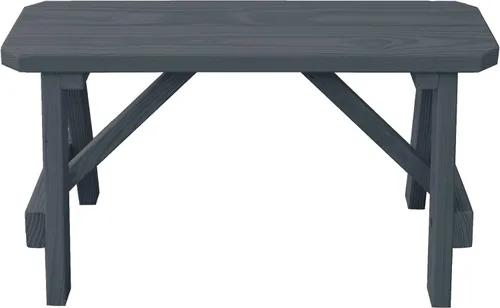 Vista 22 de Furniture Barn USA Banco tradicional de pino tratado a presión de 2 pies, tinte de cedro