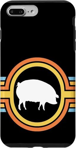 Vista 12 de Pig - Farm Farming Piglet Piggy Hog Swine Cute 70s Retro Case for iPhone 17