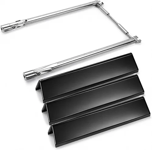 Vista 24 de Uniflasy Barras aromatizantes 7635 y tubos de quemador de parrilla 69785 para Weber Spirit I y II 200 con control frontal, Spirit E210, E220, S210