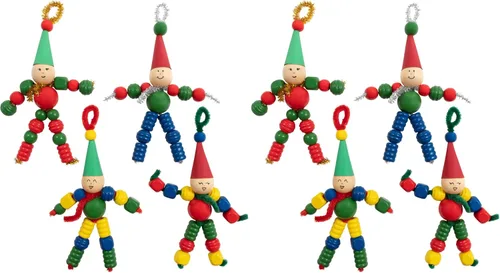 Vista 8 de READY 2 LEARN Manualidades navideñas, crea tus propios elfos de cuentas