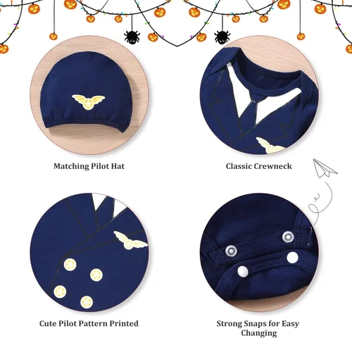 Vista 2 de Newborn Baby Boys Girls Halloween Costume Infant Baby Halloween Outfits Clothes