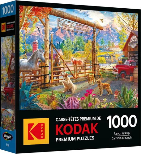 Vista 8 de Roseart - Kodak Premium - Mercería vintage - Rompecabezas de 1000 piezas para adultos