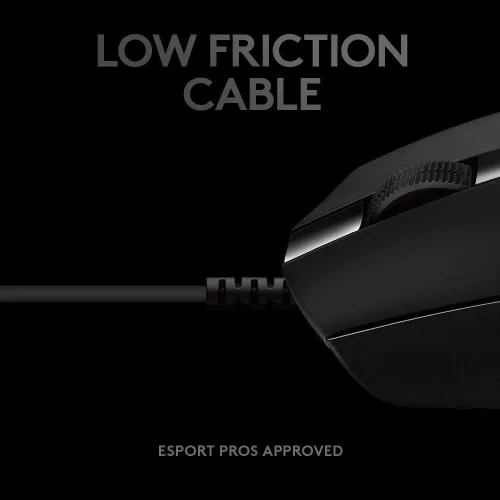 Vista 5 de Logitech G PRO Hero Mouse para juegos con cable 12000 DPI iluminación RGB ultraligero 6 botones programables memoria a bordo compatible con PCMac