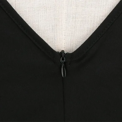 Vista 5 de Disfraces de Halloween para mujer, estampado de moda, manga larga, cuello redondo, vestido casual con dobladillo