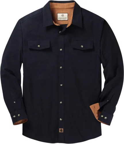 Vista 21 de Legendary Whitetails - Camisa de franela para hombre de manga larga con botones, ajuste relajado