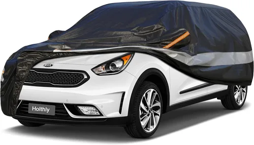 Vista 7 de Funda para automóvil SUV de ajuste personalizado para BMW X1/iX1 2009-2025, 100% impermeable, transpirable, para exteriores, protección contra