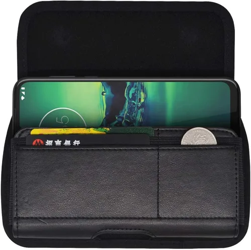 Vista 2 de Funda para Samsung Galaxy S26 Ultra S25 Ultra S24 Ultra A16 A17 A06 A07, iPhone 17 16 Pro Max, Moto G 5G 2025 G Play 2024 - Soporte para cinturón