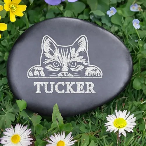 Vista 16 de Regalos conmemorativos para gatos, piedra conmemorativa personalizada para mascotas, lápida conmemorativa para gatos, marcadores de tumbas de gatos