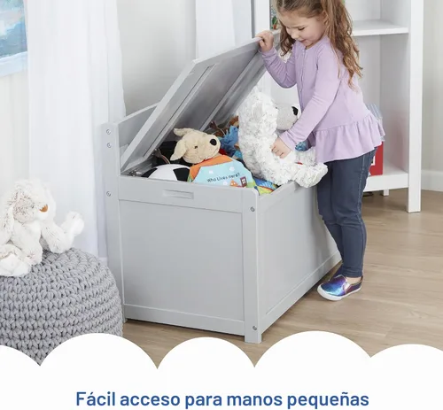 Vista 8 de Melissa & Doug Baúl de madera resistente para juguetes