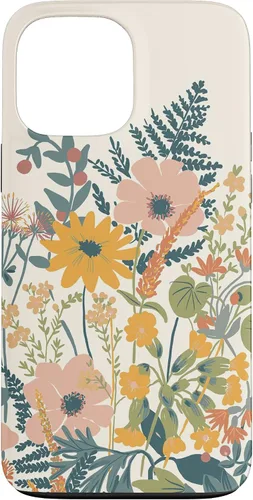 Vista 23 de iPhone 16 Cute Summer Wildflowers Pattern Design Floral Case