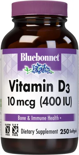 Vista 9 de Bluebonnet Nutrition Vitamina D3 5000 UI - Cápsula vegetal, ayuda en el crecimiento muscular y esquelético, colecalciferol de lanolina, D3, sin OMG