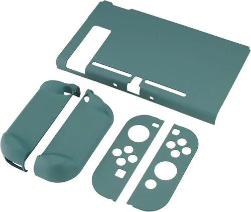 Vista 9 de eXtremeRate PlayVital - Cubierta trasera para consola Nintendo Switch, controlador de mano, protector separable para NS Joycon, funda protectora