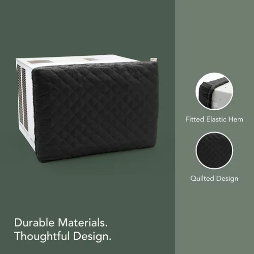 Vista 4 de Covermates Cubierta de aire acondicionado para interiores, resistente a la intemperie, cubierta acolchada para unidad de aire acondicionado