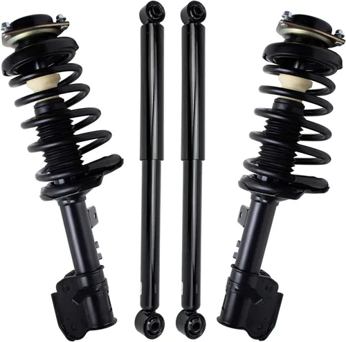 Vista 32 de Detroit Axle - Puntales y Amortiguadores para Chevy Traverse Buick Enclave GMC Acadia Saturn Outlook 2007-2012, 2 puntales delanteros con resorte