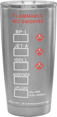 Vista 2 de Pilot Expressions AV8R Taxiway Sign - Vaso aislado de acero inoxidable