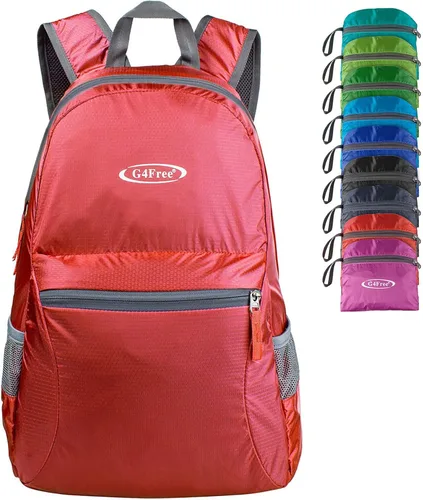 Vista 24 de G4Free Mochila plegable ligera de 20L para viajes, senderismo, mochila plegable para hombres y mujeres