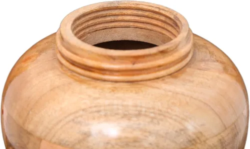 Vista 4 de Urna de madera hecha a mano para cenizas humanas para adultos, capacidad de 200 pulgadas cúbicas, urna funeraria para cenizas, caja de recuerdo