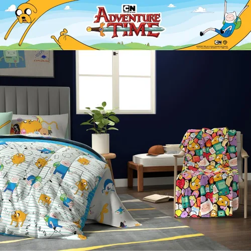 Vista 7 de Adventure Time Ricardio Bedding - Manta de felpa súper suave y acogedora, 46 x 60 pulgadas, (producto oficial) por Franco Collectibles