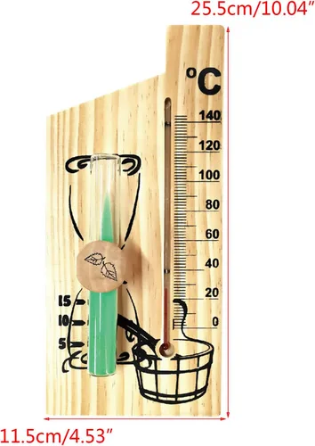 Vista 2 de ljhnba Termómetro de sauna Termómetro digital de alta precisión para sala de sauna Medidor de temperatura Medidor de temperatura Rango de medición