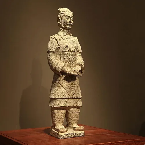 Vista 5 de SHUTING2020 Escultura de estatua china de feng shui nueva china guerreros de terracota decoraciones de escritorio decoraciones destacadas Sala