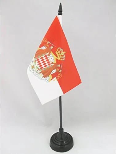 Vista 112 de AZ FLAG Aland Table Flag 4x6 in 100D Polyester Plastic Base Indoor use Finnish 15x10 cm desk flag stitched finish with reinforced edges with