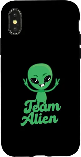 Vista 4 de iPhone 13 Pro para Alien Aliens Lovers Green Alien Meme Team Alien Skin Case