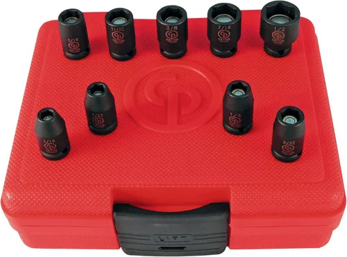 Vista 18 de Chicago Pneumatic SS814D - Unidad cuadrada de 1 pulgada, métrica profunda, 6 puntos, juego de llaves de impacto (4 piezas)