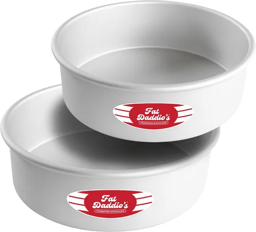 Vista 41 de Fat Daddio's Juego de moldes para pasteles redondos uniformes de aluminio anodizado de 4 niveles, profundidad de 2 pulgadas