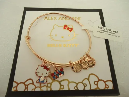 Vista 4 de Alex and Ani Hello Kitty - Pulsera con diseño de Hello Kitty