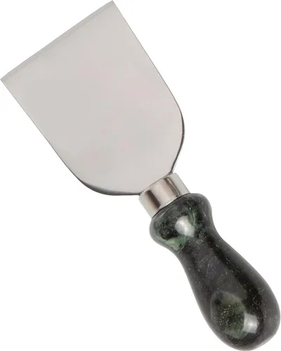 Vista 9 de Creative Home Juego de cuchillos de queso de 4 piezas con mango de mármol natural, cortador de acero inoxidable para quesos suaves y duros