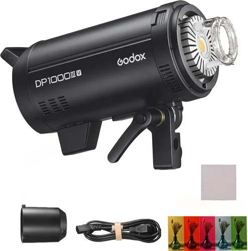 Vista 5 de Godox DP400III-V Actualizado Luz de Flash de Estudio 400Ws Potencia GN87 5600±200K Iluminación Estroboscópica Sistema Inalámbrico X de 2.4G Montaje