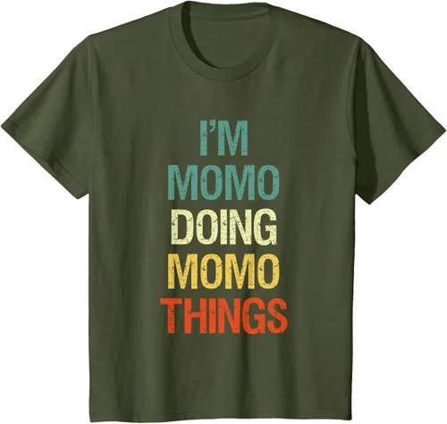 Vista 15 de I'M Momo Doing Momo Things - Camiseta de regalo con nombre personalizado, Negro, S