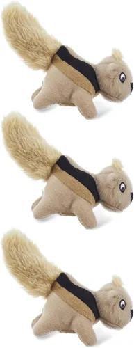 Vista 10 de Outward Hound Squeakin' Fox Hide A Puzzle Juguetes de Peluche de Repuesto para Perros - Paquete de 3 Zorro